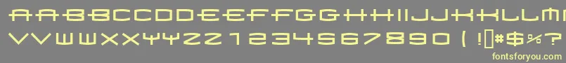 フォント1979 – 黄色のフォント、灰色の背景