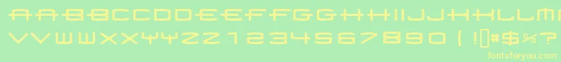 1979 Font – Yellow Fonts on Green Background