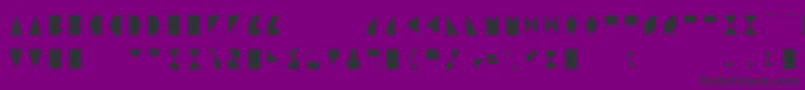 ORegular Font – Black Fonts on Purple Background