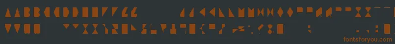 ORegular Font – Brown Fonts on Black Background