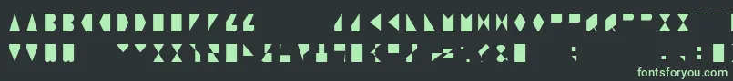 Czcionka ORegular – zielone czcionki na czarnym tle