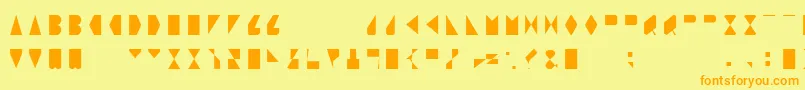ORegular Font – Orange Fonts on Yellow Background