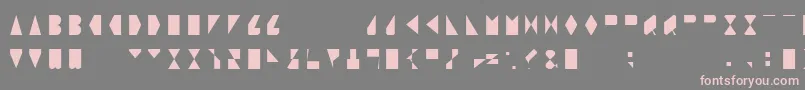 ORegular Font – Pink Fonts on Gray Background