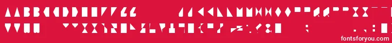 ORegular Font – White Fonts on Red Background