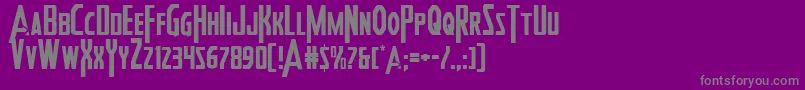 Heroesassemble2 Font – Gray Fonts on Purple Background