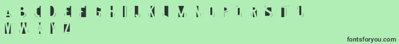More about Imprint Font Imprint Font – Black Fonts on Green Background