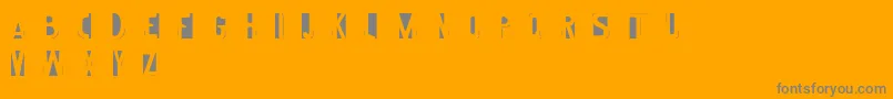 Więcej informacji o czcionce Imprint Czcionka Imprint – szare czcionki na pomarańczowym tle