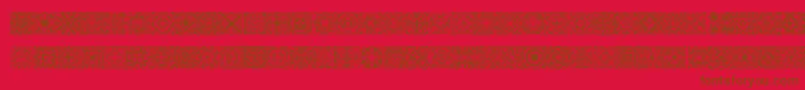 Police SymmetryBrk – polices brunes sur fond rouge