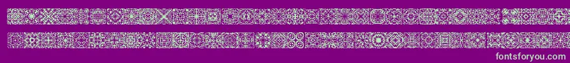 SymmetryBrk Font – Green Fonts on Purple Background