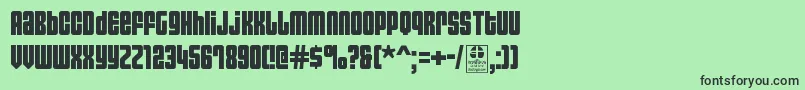 AsecticaSimpleDemo Font – Black Fonts on Green Background