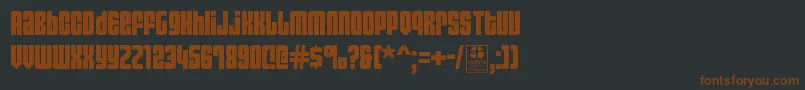 AsecticaSimpleDemo Font – Brown Fonts on Black Background