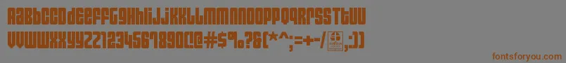AsecticaSimpleDemo Font – Brown Fonts on Gray Background