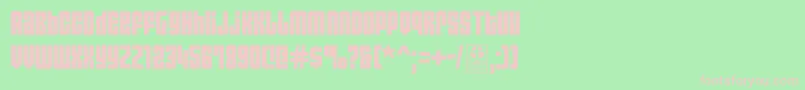 AsecticaSimpleDemo Font – Pink Fonts on Green Background