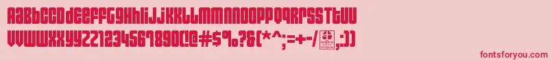 AsecticaSimpleDemo Font – Red Fonts on Pink Background