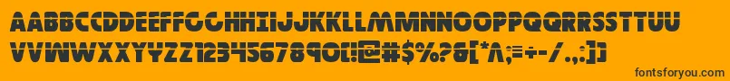 Governorlaser Font – Black Fonts on Orange Background