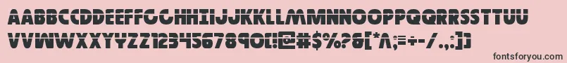 Governorlaser Font – Black Fonts on Pink Background
