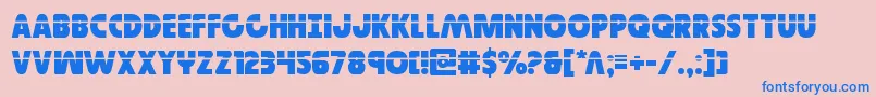 Governorlaser Font – Blue Fonts on Pink Background
