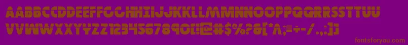 Шрифт Governorlaser – коричневые шрифты на фиолетовом фоне