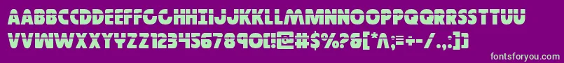 Governorlaser Font – Green Fonts on Purple Background