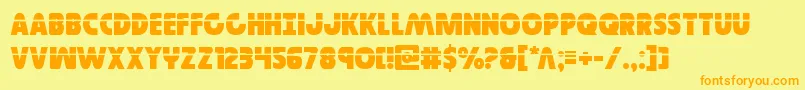 Governorlaser Font – Orange Fonts on Yellow Background
