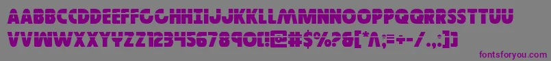 Governorlaser Font – Purple Fonts on Gray Background