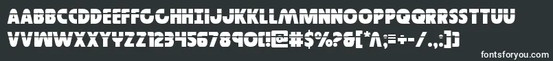 Governorlaser Font – White Fonts on Black Background