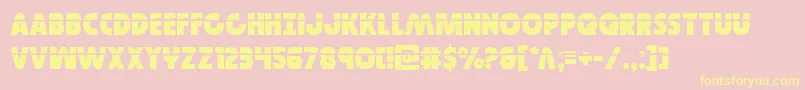 Governorlaser Font – Yellow Fonts on Pink Background