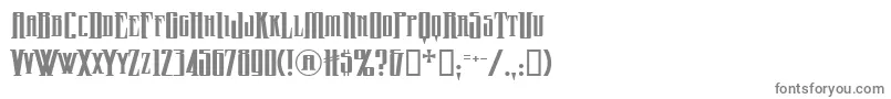 フォントWickedQueenBb – 白い背景に灰色の文字