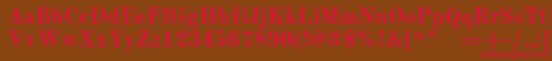 Шрифт OldstandardBold – красные шрифты на коричневом фоне
