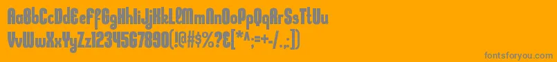 En savoir plus sur la police KleptocracycdBold Police KleptocracycdBold – polices grises sur fond orange