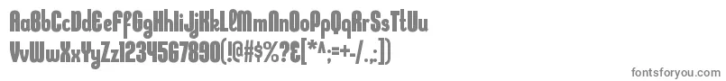 KleptocracycdBold-Schriftart – Graue Schriften auf weißem Hintergrund