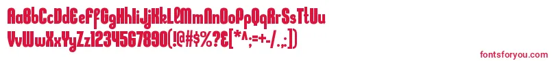 KleptocracycdBold Font – Red Fonts on White Background