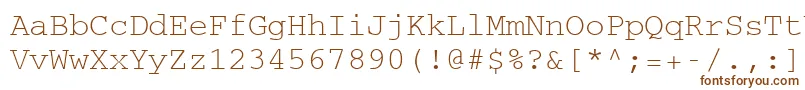 CourierCeRegular Font – Brown Fonts