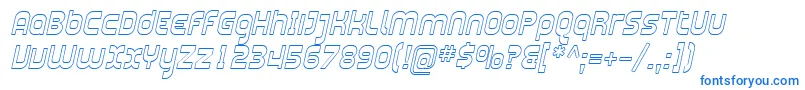 フォントSfplasmaticaoutlineItalic – 青いフォント