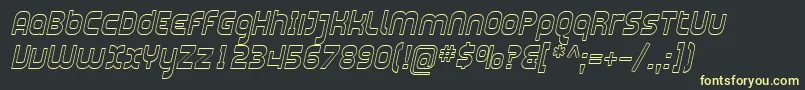 More about SfplasmaticaoutlineItalic Font SfplasmaticaoutlineItalic Font – Yellow Fonts on Black Background