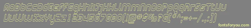 En savoir plus sur la police SfplasmaticaoutlineItalic Police SfplasmaticaoutlineItalic – polices jaunes sur fond gris