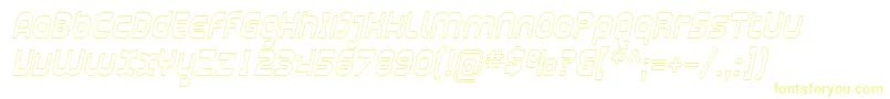 SfplasmaticaoutlineItalic Font – Yellow Fonts