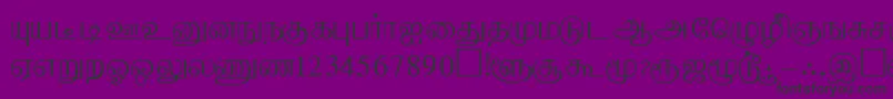AabohiPc Font – Black Fonts on Purple Background