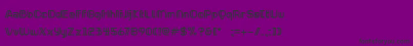 NeonclipperNormal Font – Black Fonts on Purple Background