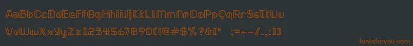 fuente NeonclipperNormal – Fuentes Marrones Sobre Fondo Negro