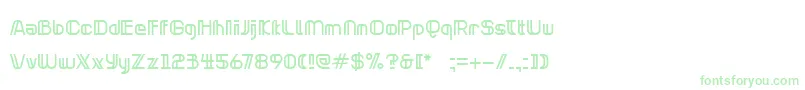 フォントNeonclipperNormal – 緑のフォント