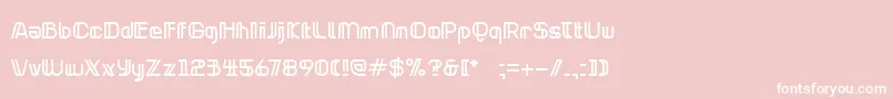 NeonclipperNormal Font – White Fonts on Pink Background