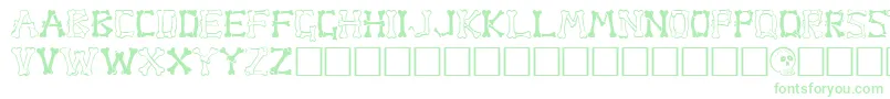 Boneapa Font – Green Fonts on White Background