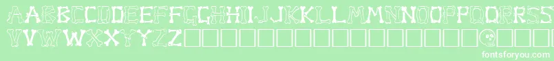 Boneapa Font – White Fonts on Green Background