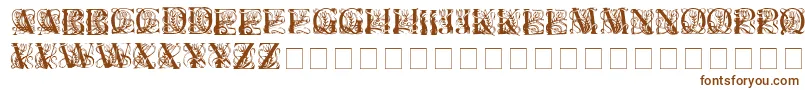 Elzeviercaps Font – Brown Fonts on White Background