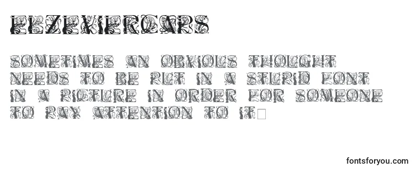 Обзор шрифта Elzeviercaps