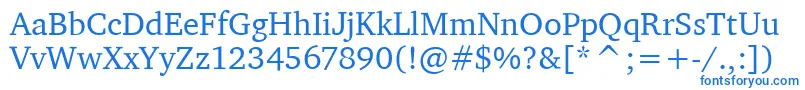 Fonte CharterItcRegular – fontes azuis