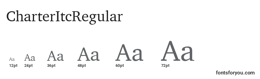 CharterItcRegular Font Sizes