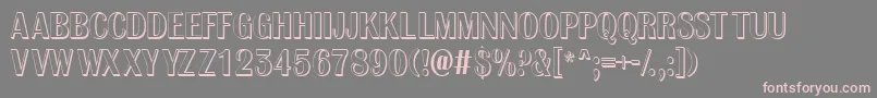AlbioIc Font – Pink Fonts on Gray Background