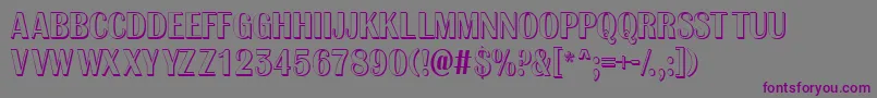 AlbioIc Font – Purple Fonts on Gray Background